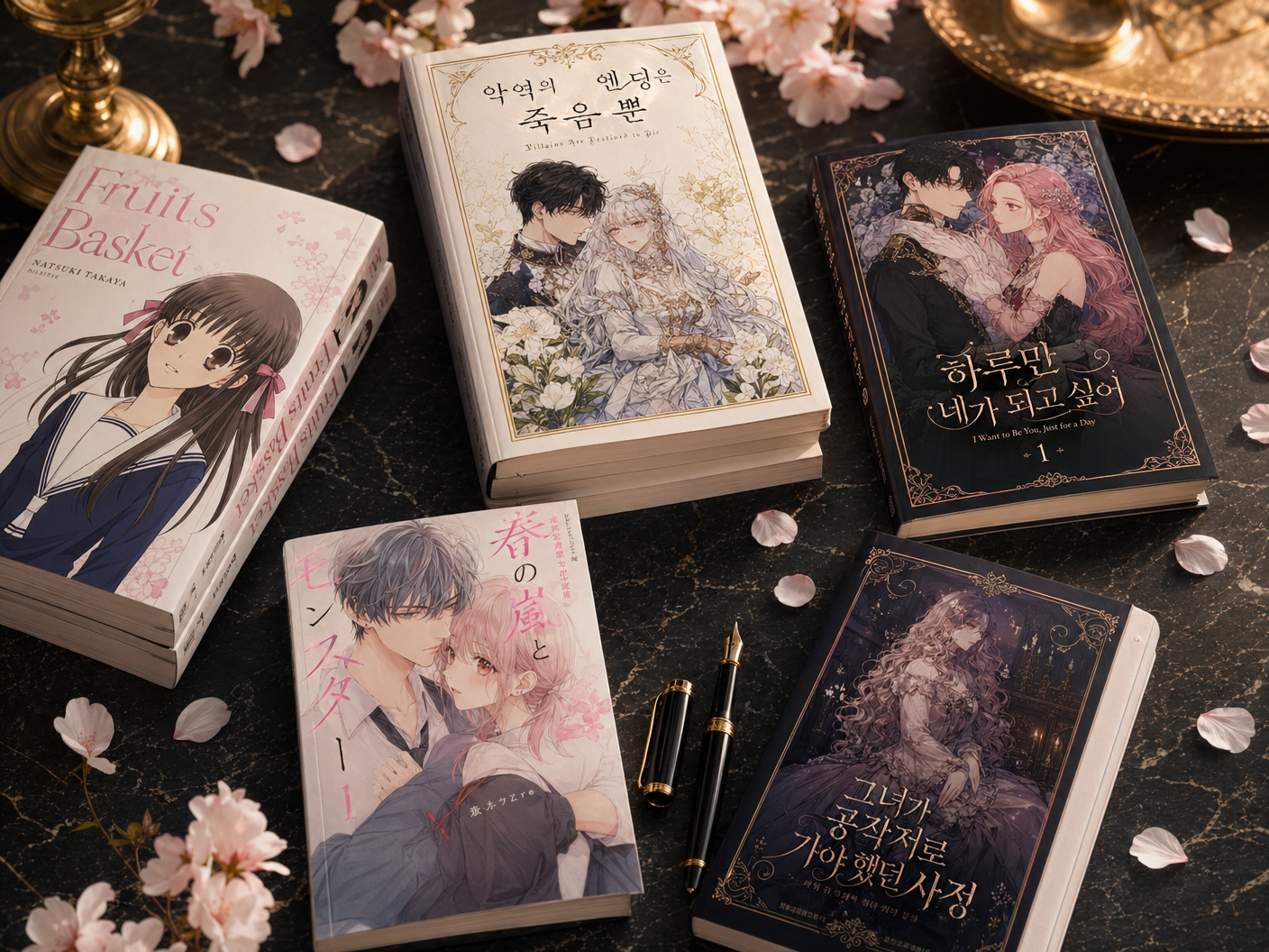 Stack of Marano-published comics and novels